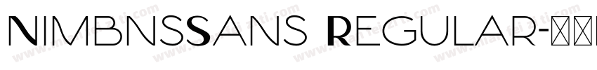 NimbnsSans Regular字体转换